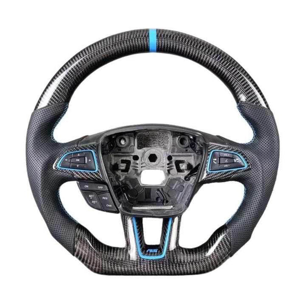 FORD FOCUS MK3 GENUINE CARBON FIBRE CUSTOM STEERING WHEEL