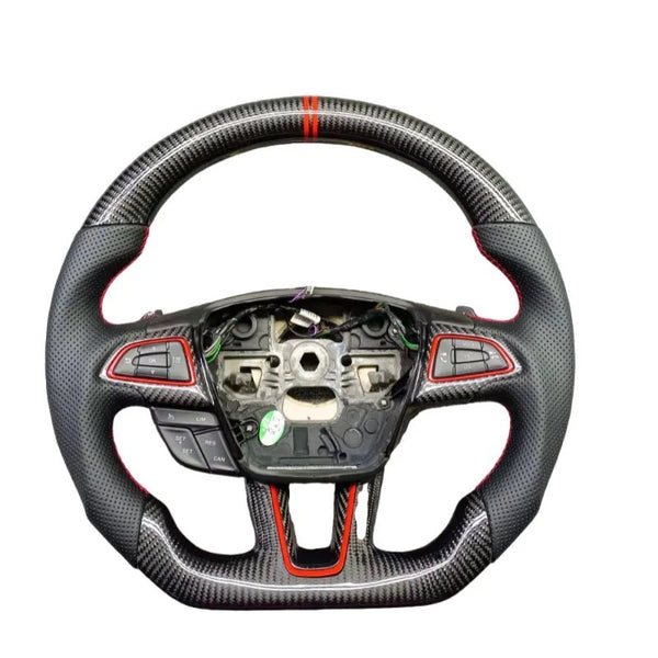 FORD FOCUS MK3 GENUINE CARBON FIBRE CUSTOM STEERING WHEEL
