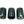 Load image into Gallery viewer, BMW CARBON FIBRE M EXHAUST TIPS BLUE BURNT EFFECT