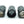 Load image into Gallery viewer, BMW CARBON FIBRE M EXHAUST TIPS BLUE BURNT EFFECT