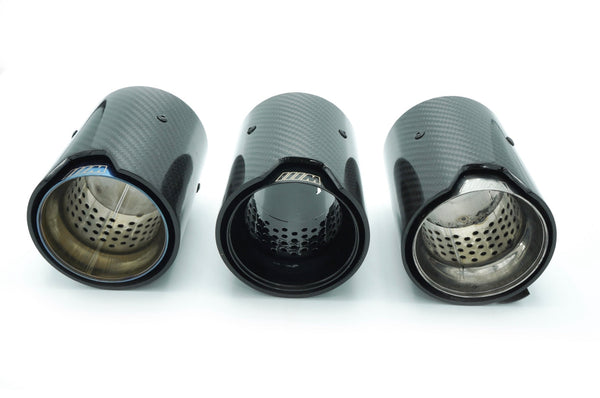BMW M2C M3 M4 CARBON FIBRE M EXHAUST TIPS POLISHED X4