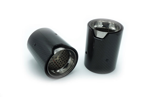 BMW M2C M3 M4 CARBON FIBRE M EXHAUST TIPS POLISHED X4