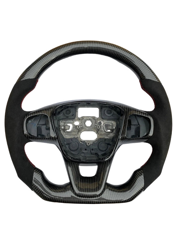 FORD FIESTA MK8 GENUINE CARBON FIBRE CUSTOM STEERING WHEEL