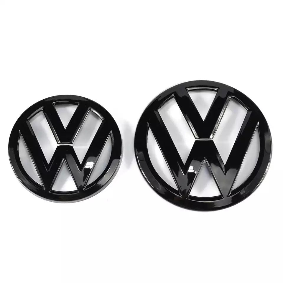 VW Volkswagen Golf MK7 Gloss Black Front and Rear Badges – Active ...