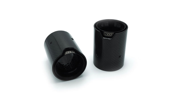 BMW CARBON FIBRE M EXHAUST TIPS GLOSS BLACK